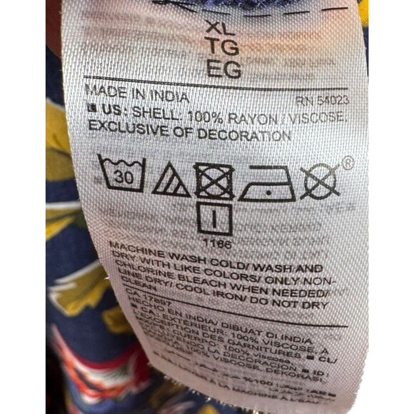 Old Navy Dress Women's Size XL Floral Print Pintuck Long Sleeve Sheath Tassels - Picture 9 of 12